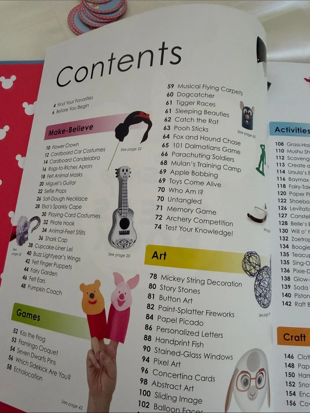 Disney Ideas Book - Red Cover Kids Crafts & Activities
